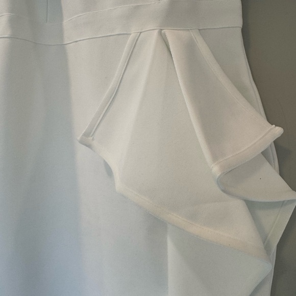 Elegant White Bandage Off Shoulder Bodycon Dress Size XL - Picture 5 of 11